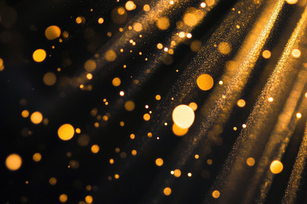 Abstract Golden Light Rays & Sparkle, a Background Photo by Virgo Studio