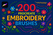 Procreate Embroidery,Stitch Brushes, a Brushes & More by HopeArtIllustration (Thumbnail 1 of 6)