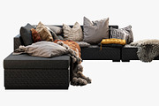 Brown Jordan 4M outdoor wicker sofa, a Furniture 3D Model by 3dmitruk (Thumbnail 8 of 27)