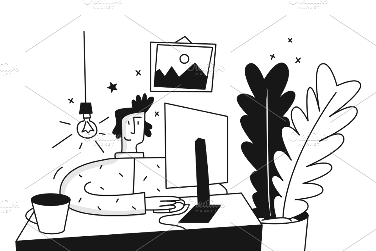 12 Framer Website İmages, a Person Illustration by DaisyStudio (Photo 1 of 8)