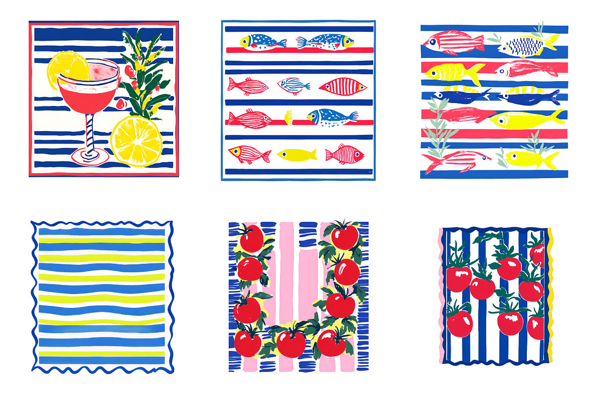 Summer Frame Coastal Clipart, an Illustration by SinaCreation (Photo 4 of 8)