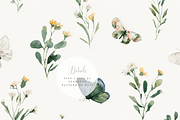 Seamless Watercolor Butterflies and, a Pattern Graphic by Pati Charm Studio (Thumbnail 6 of 8)