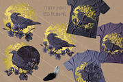 Halloween crows, a Background Graphic by HmarkaShop (Thumbnail 3 of 5)