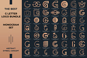 Letter G Logo Bundle Monogram Set, a Branding & Logo Template by Pixel Design (Thumbnail 1 of 8)