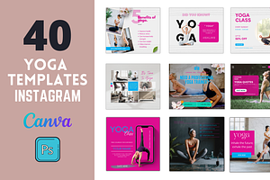 40 Yoga Templates For Instagram