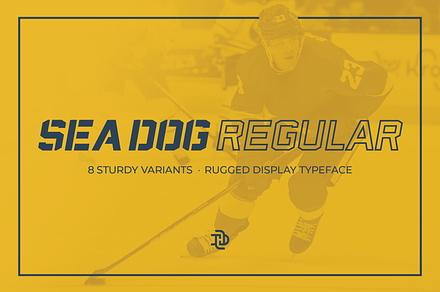 Sea Dog | Sports Display Font, a Font by Doug Houvener