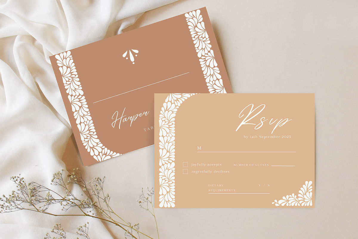 Talavera Wedding Invitation Bundle, a Templates & Theme by Akbaly (Photo 6 of 12)