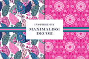 Wild Bohemian Pink Teal Patterns, a Pattern Graphic by RachelStudio (Thumbnail 3 of 9)