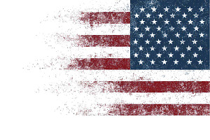 distressed American flag PNG, an Illustration by VetalStock