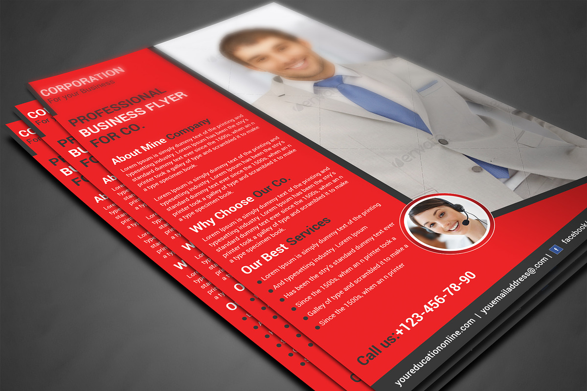 Business Planner Flyers Templates, a Flyer Template by AfzaalGraphics (Photo 3 of 4)
