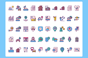 50 Resort Vacation Planning Icon Set, a Solid Icon by Flat Icons (Thumbnail 6 of 7)
