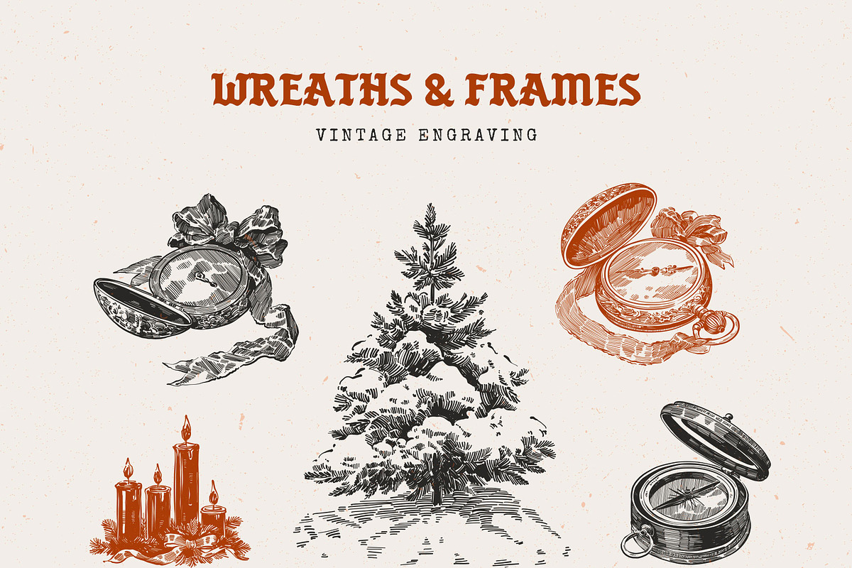 Dark Academia Xmas | Illustration, an Object Illustration by KetteCreate (Photo 15 of 18)