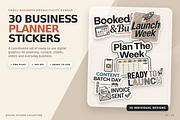 30 Business Planner Digital Stickers, a Work Illustration by Local Marketing Templates (Thumbnail 1 of 10)