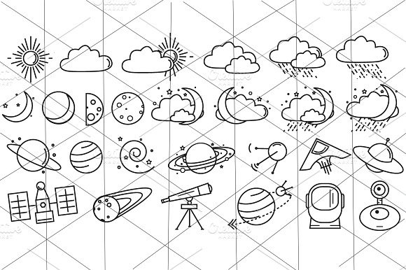 Space Flat Icon