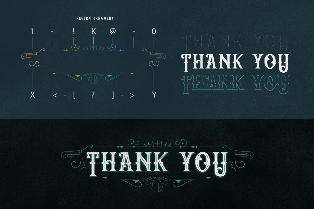 Reborn Typeface + Extras preview 7