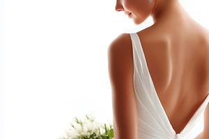 Rear view on a bride in beautiful, a Person Photo by MistyDay