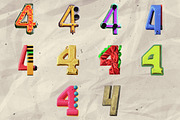 100 Stylized Numbers for Collage Art, an Object Graphic by Megan Aili Designs (Thumbnail 5 of 12)