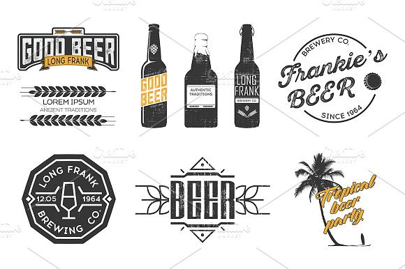 Vector Beer Labels.