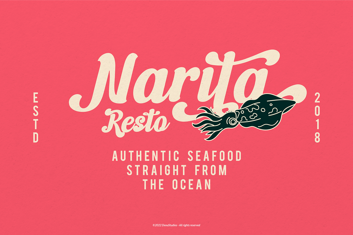Moods Hitage | Retro Bold Script, a Handwritten Font by Denustudios (Photo 6 of 12)