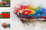 Dog Watercolor Painting, an Action Add-On by MRI STUDIO (Thumbnail 12 of 18)