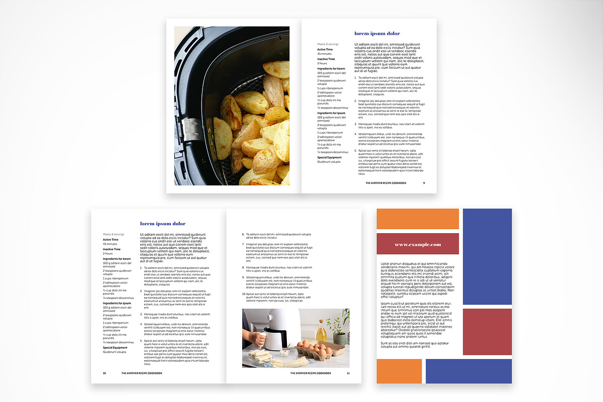 Air Fryer Recipe Cookbook, a Print Template by McLittle Stock (Photo 4 of 5)
