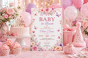 Baby in Bloom Shower Flyer Template, a Flyer Template by S Graphic Studio (Thumbnail 8 of 11)