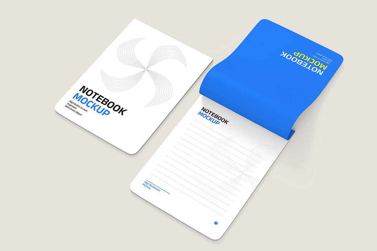 Notebook Mockup PSD Template