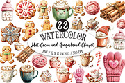 Hot Cocoa and Gingerbread Cliaprt, a Seasonal Illustration by Designking (Thumbnail 1 of 5)