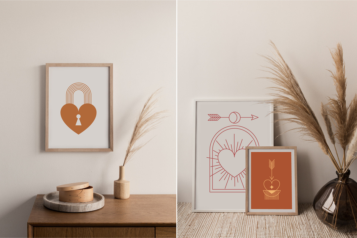 Minimalist Boho Valentine's day, a Decorative Illustration by Marish (Photo 8 of 12)