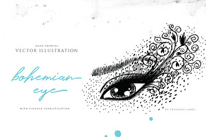 Bohemian Eye Illustration