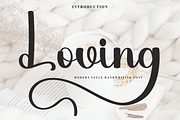 Loving, a Handwritten Font by FreshTypeINK (Thumbnail 1 of 8)