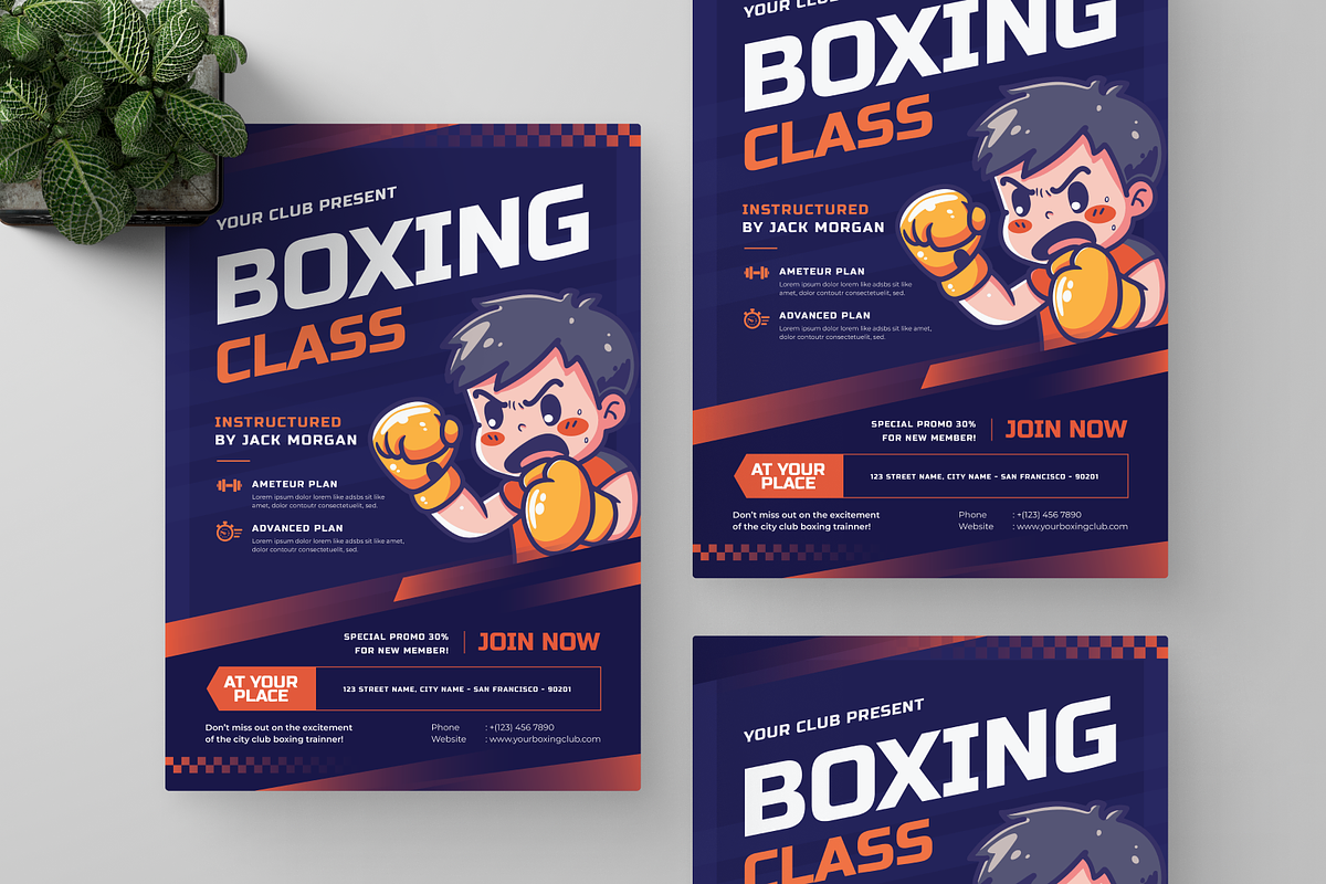 Kick Boxing Class Flyer, a Flyer Template by Annora Studio (Photo 5 of 5)