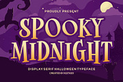 Spooky Midnight - Halloween Font, a Serif Font by Keithzo (Thumbnail 1 of 5)