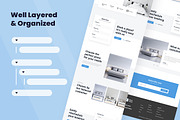Hotel Booking Web Design, a Wireframe Template by INSPR STD (Thumbnail 2 of 6)