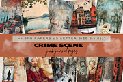 DETECTIVE CRIME SCENE JUNK JOURNAL, a Person Illustration by Daring Digies (Thumbnail 1 of 8)