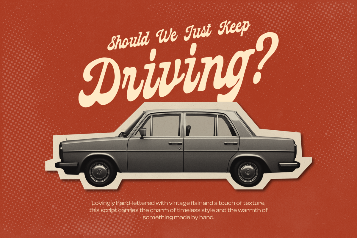 Realro - Handmade 60s Retro, a Script Font by Pandeka Studio (Photo 6 of 9)