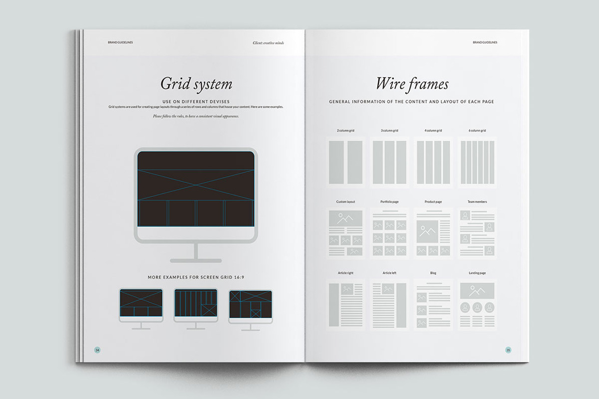 Brand Guidelines - 2 formats, a Brochure Template by Imagination Area (Photo 6 of 8)