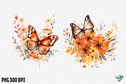 Autumn Butterfly Flowers, an Illustration by Gemstone (Thumbnail 6 of 12)