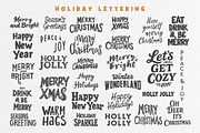 Vintage Linocut Christmas Kit, a Seasonal Illustration by DariSmartArt (Thumbnail 11 of 18)