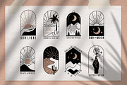 Arch line logo. Female art emblems., an Illustration by bioraven (Thumbnail 2 of 11)