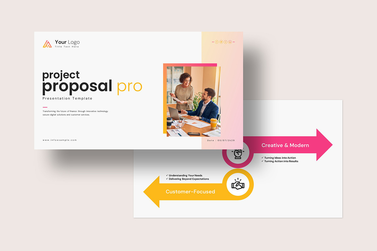 Project Proposal PowerPoint Template, a Presentation Template by evgenystudio (Photo 5 of 9)