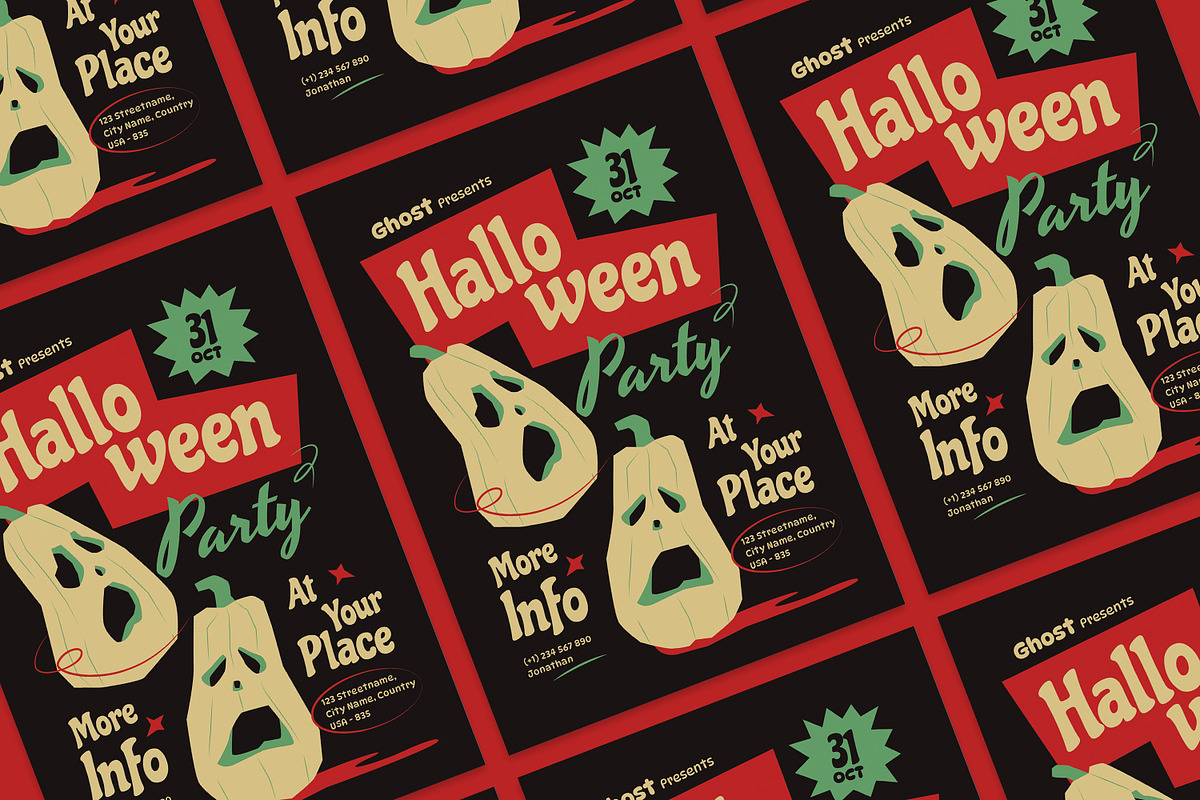 Halloween Party - Flyer, a Resume Template by Izdihaar_Studio (Photo 2 of 3)