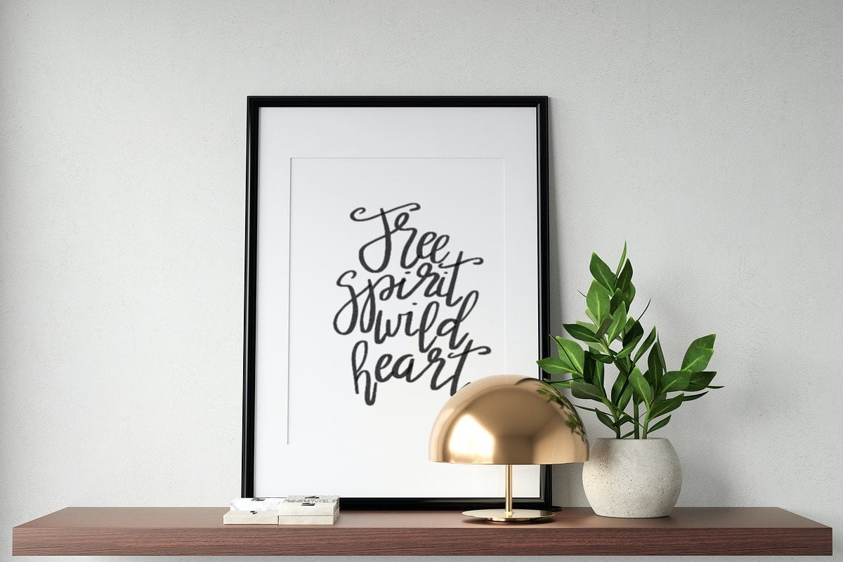 Free spirit wild heart calligraphy, an Illustration by Manifesto Design Gallery (Photo 2 of 3)
