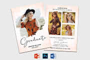 Graduation Announcement Template, a Card Template by Designscozy (Thumbnail 2 of 5)