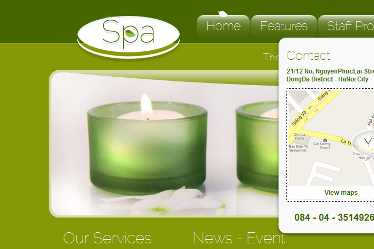 SJ Spa with easy-to-customize design, a Websites & App Template by YouTech (Photo 4 of 5)