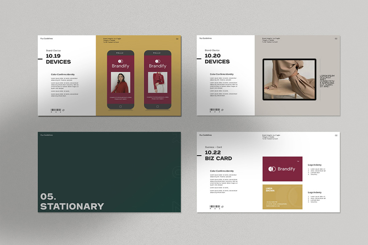 Brand Guideline PowerPoint, a Presentation Template by Dream-Lab (Photo 8 of 12)