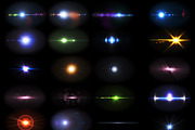 Optical Flares (30 Lens flares), an Object Graphic by RgraphicsDesign (Thumbnail 2 of 3)