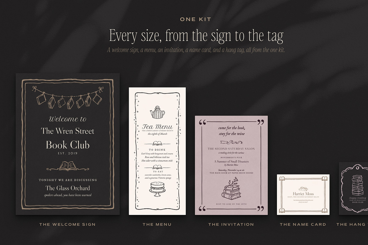 Book Club Stationery Creator Bundle, an Object Graphic by The October Creative (Photo 6 of 18)