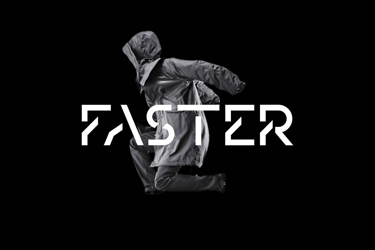 Airfly Futuristic Geometric Font, a Sans Serif Font by WhymoreArt (Photo 8 of 10)