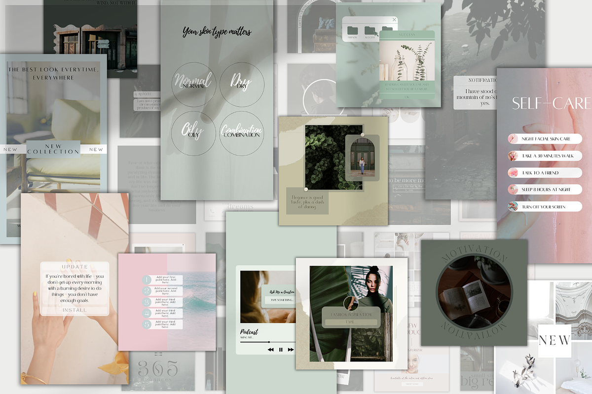 Social Media Canva Mega Bundle, a Social Media Template by BRANDcontent (Photo 2 of 8)